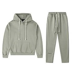 Casual Hoodie Sweatpants Set Unisex Streetwear Ash - Syna World(Syna) - Cnfans - $47.65