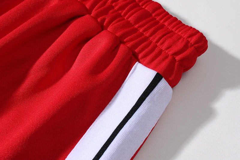 Street Style Athletic Shorts Crimson Red - Gallery Image 10 - Detailed View