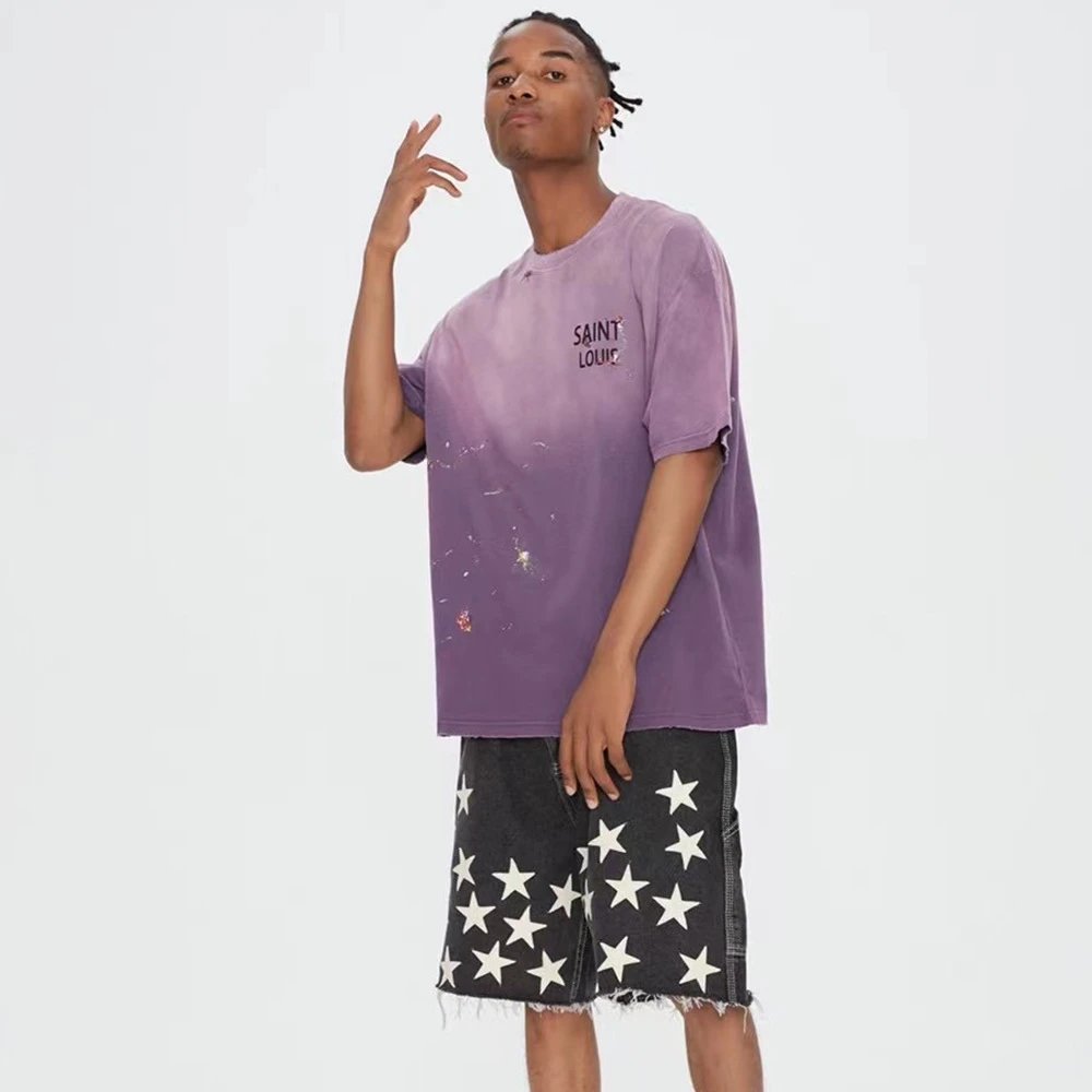 Saint Louis Vintage T-Shirt Purple - Gallery Image 8 - Detailed View