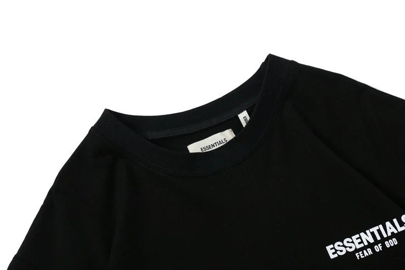 Street Loose Cotton T-Shirt Jet Black - Gallery Image 4 - Detailed View