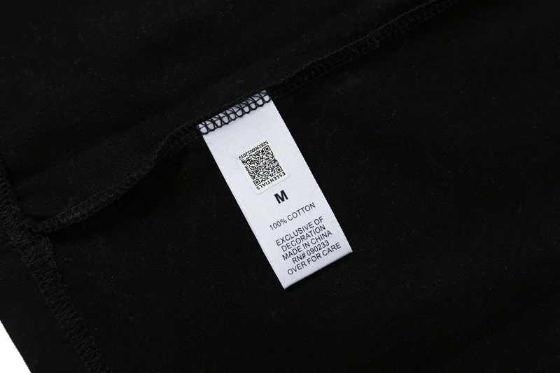 Street Loose Cotton T-Shirt Jet Black - Gallery Image 6 - Detailed View