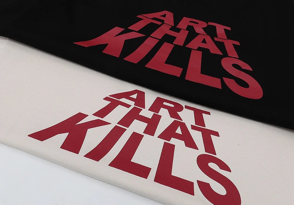 Gallery Dept Abstract Print T-Shirt Black - Gallery Image 9 - Detailed View