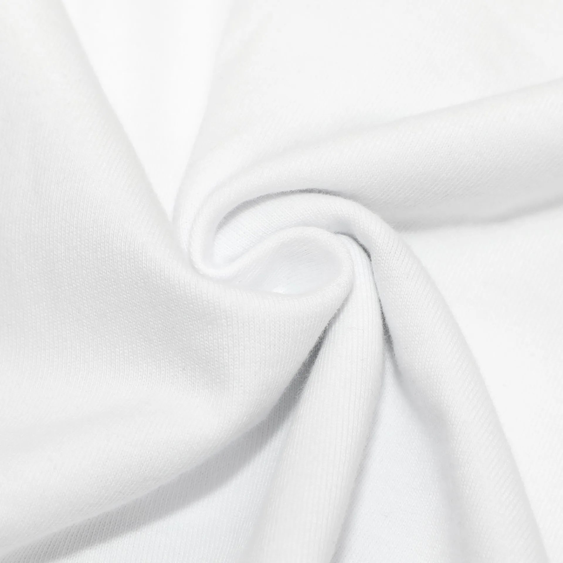 Streetwear Cotton Logo Print T-Shirt Ivory White - Gallery Image 8 - Detailed View