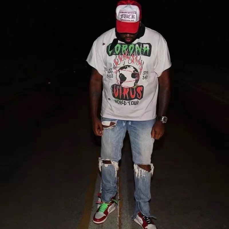 Gallery Dept Fire Letter Tee Multicolor - Gallery Image 8 - Detailed View