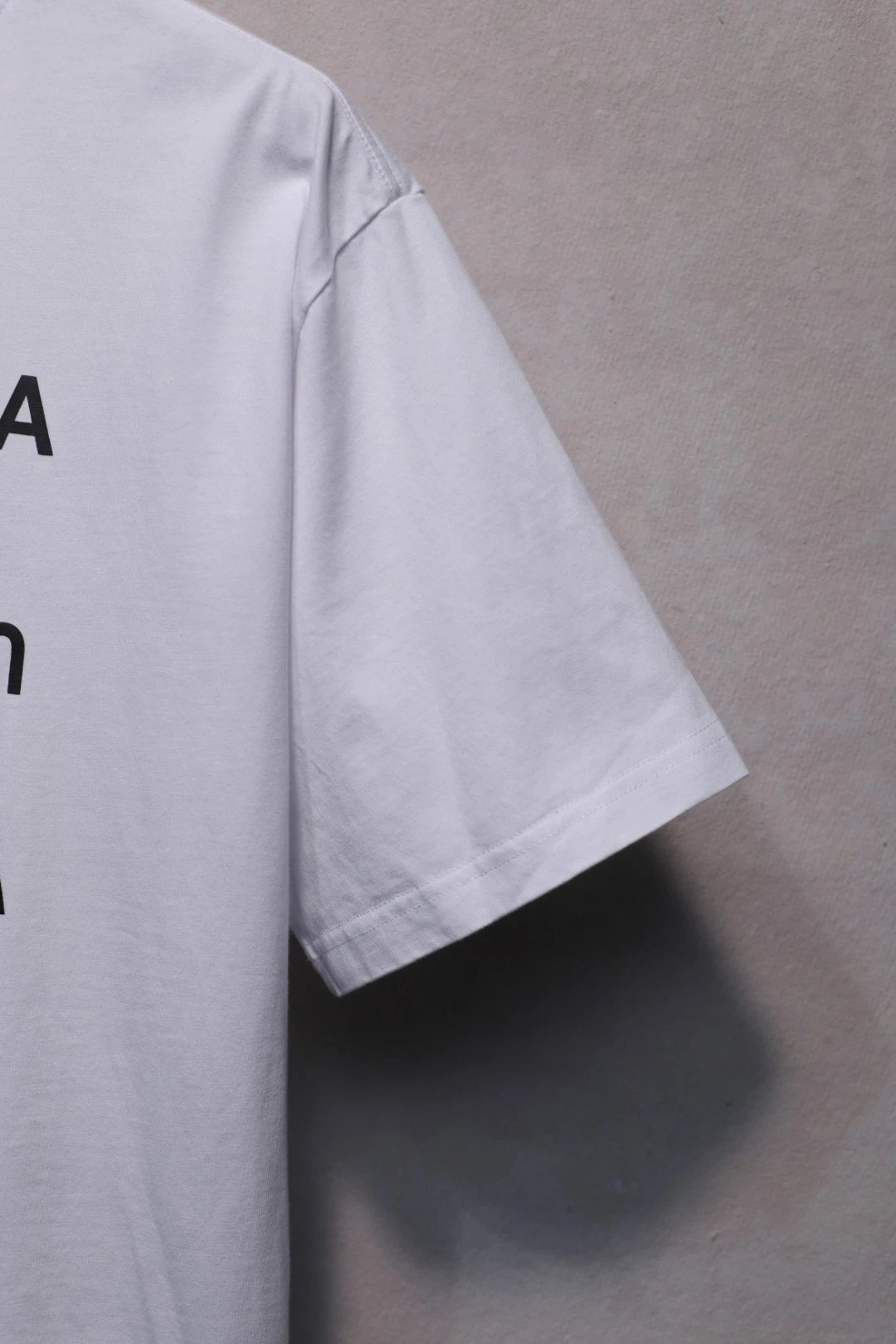 Crew Neck Cotton Graphic Tee Unisex Onyx - Gallery Image 6 - Detailed View