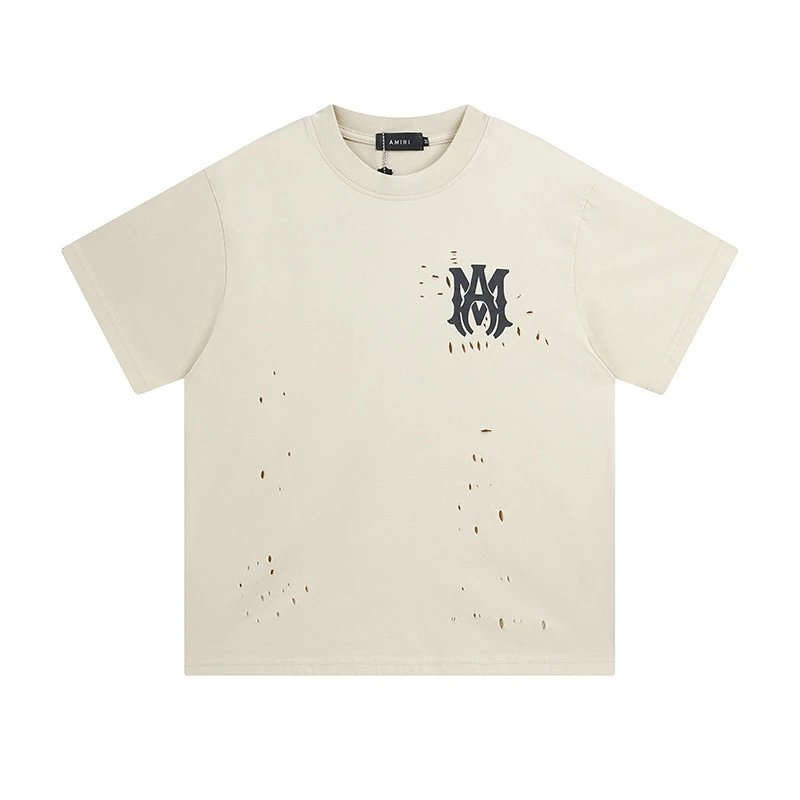 AMIRI Distressed Dye T-Shirt Multi - Gallery Image 2 - Detailed View