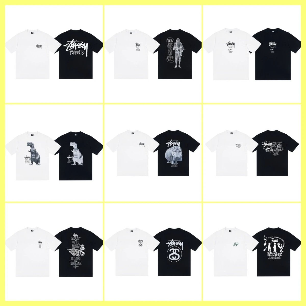 Casual Print Cotton Tee Unisex Snow White - Gallery Image 1 - Detailed View