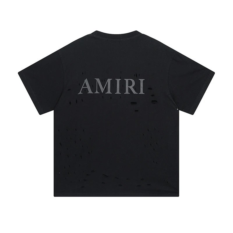 AMIRI Distressed Dye T-Shirt Multi - Gallery Image 5 - Detailed View