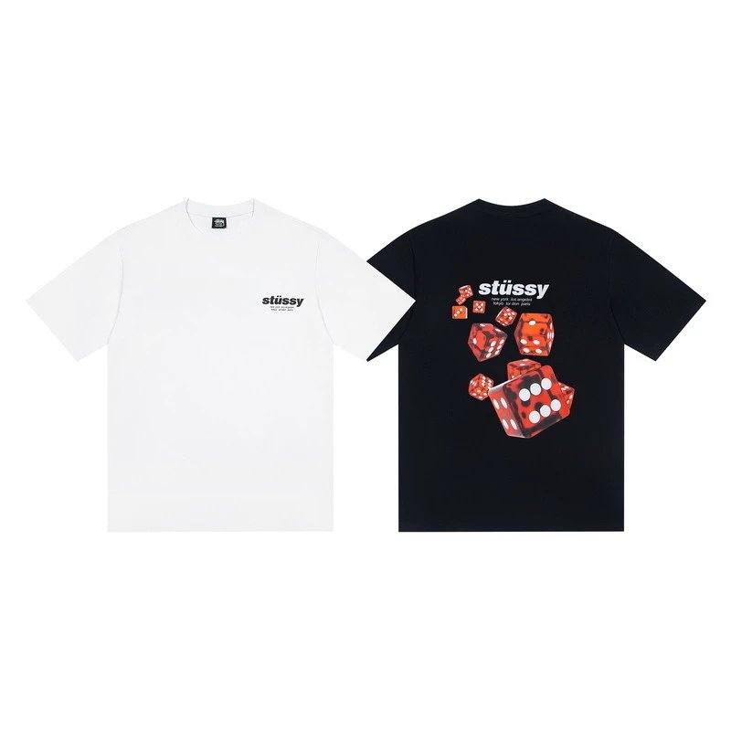 Casual Print Cotton Tee Unisex Snow White - Gallery Image 3 - Detailed View