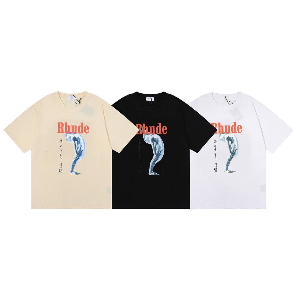 Rhude Abstract Art Printed Tee Multicolor - Related Product - Cnfans