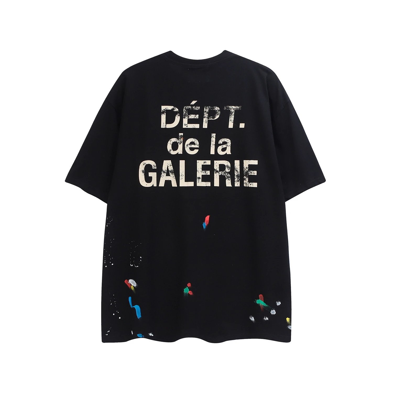 Gallery Dept Splatter Print Tee Black Blue - Gallery Image 3 - Detailed View
