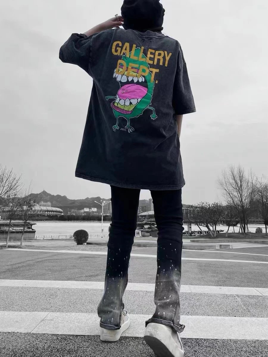 Gallery Dept Washed Cartoon Tee Black - Gallery Image 10 - Detailed View