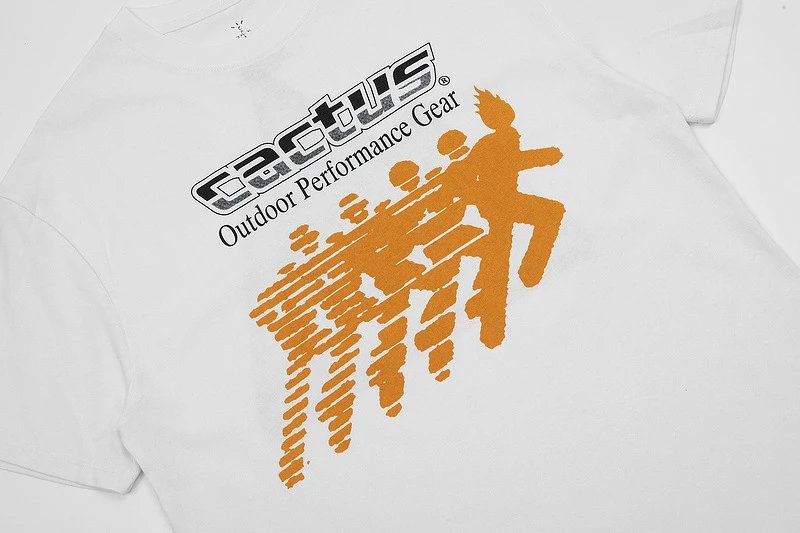 Street Style Graphic Cotton T-Shirt Ivory - Gallery Image 6 - Detailed View