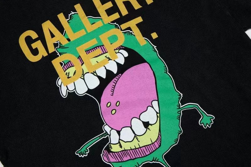 Gallery Dept Washed Cartoon Tee Black - Gallery Image 6 - Detailed View