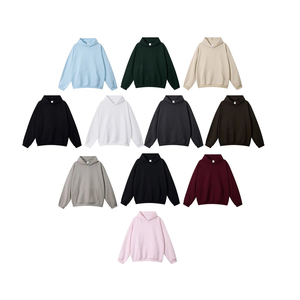 CHAOKEXI 430g Oversized Hoodie Multicolor - Gallery Image 9 - Detailed View