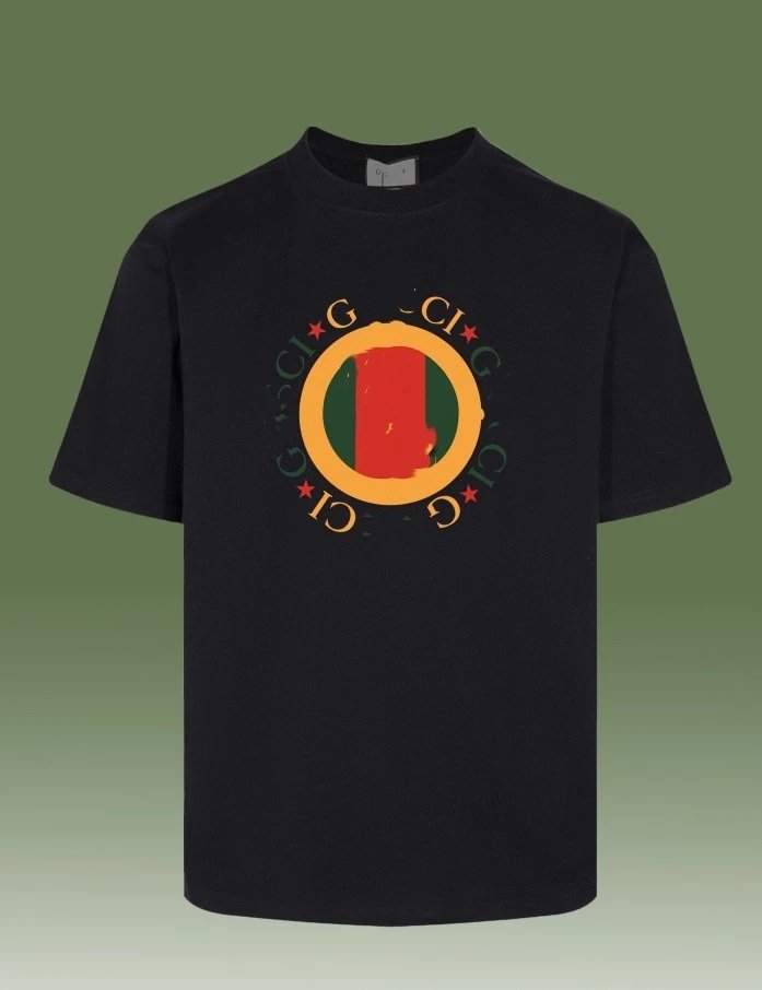Casual Cotton Graphic Tee Unisex Onyx - Gucci - Cnfans - $26.77