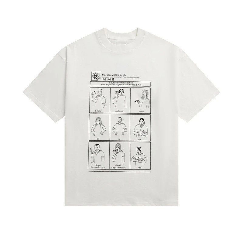 Maison Margiela Logo Tee Multicolor - Gallery Image 4 - Detailed View