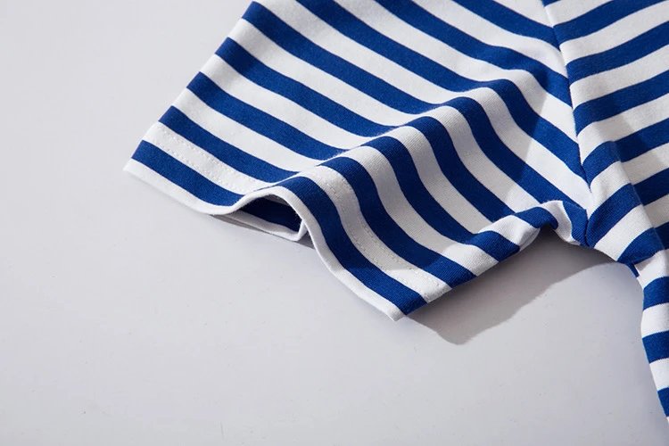 CDG Play Heart Striped Tee Multicolor - Gallery Image 12 - Detailed View