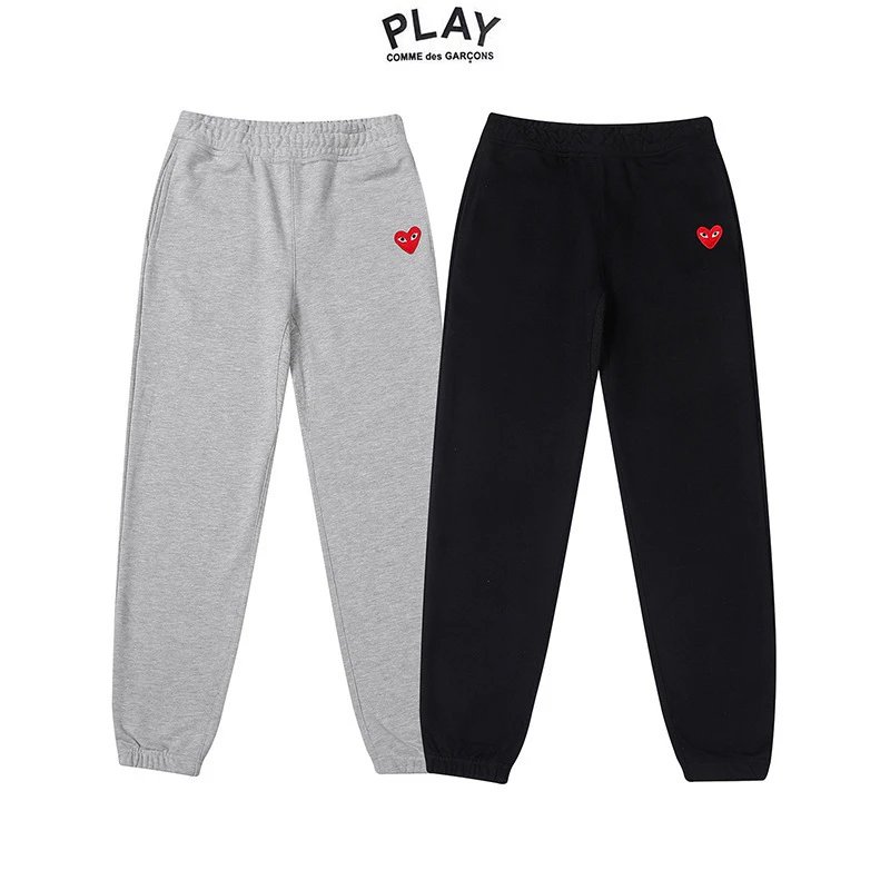 CDG Play Relaxed Pants Black - High Quality Product Image - Cnfans