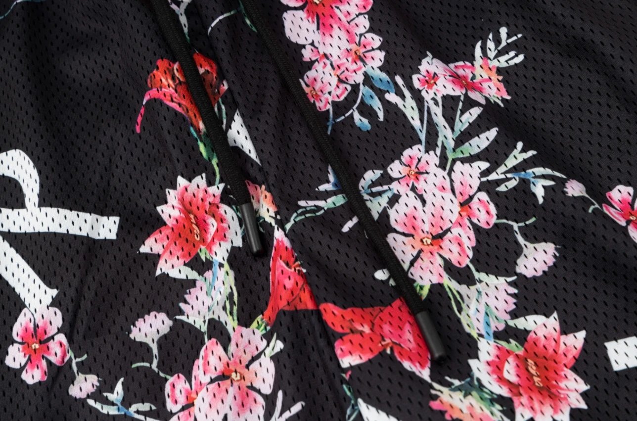 Represent Floral Mesh Shorts Multi - Gallery Image 13 - Detailed View