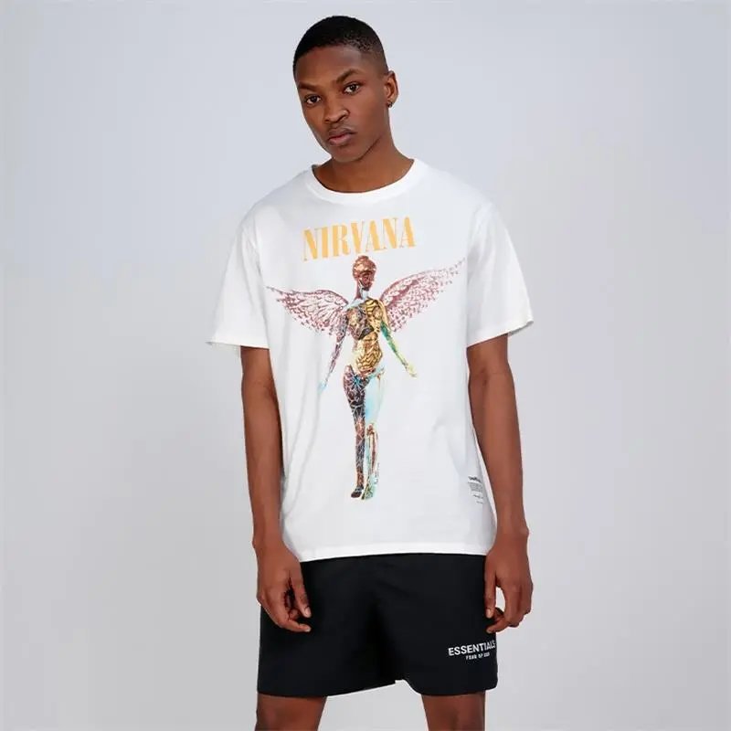 Gothic Angel Graphic Tee Ivory - Gallery Image 14 - Detailed View