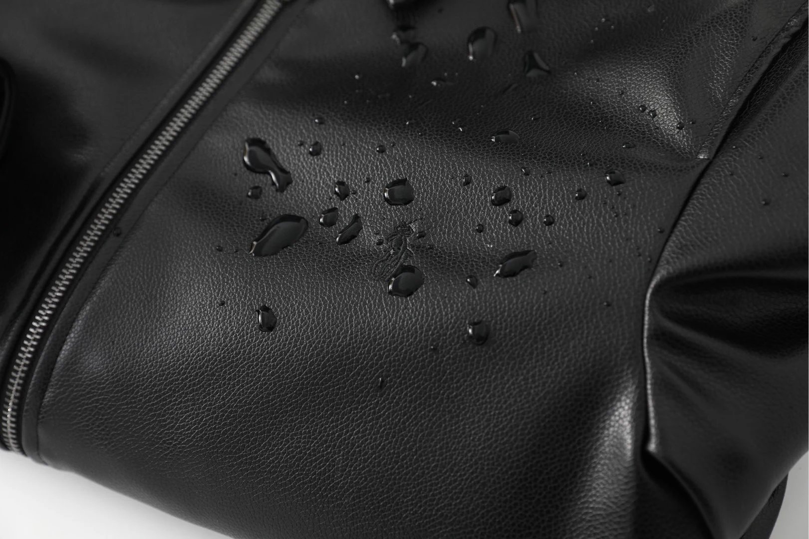 Polo Black Leather Jacket - Gallery Image 7 - Detailed View