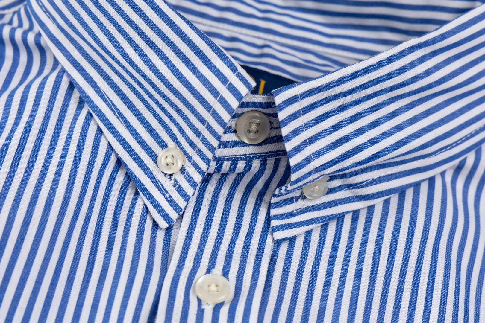 Striped Cotton Short Sleeve Casual Shirt - Seafoam - Gallery Image 13 - Detailed View
