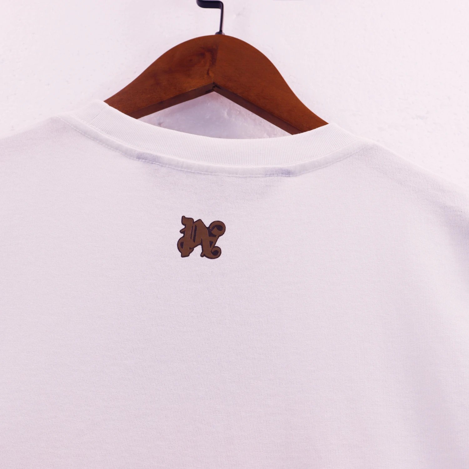 Street Flame Letter Tee Black Ivory - Gallery Image 5 - Detailed View