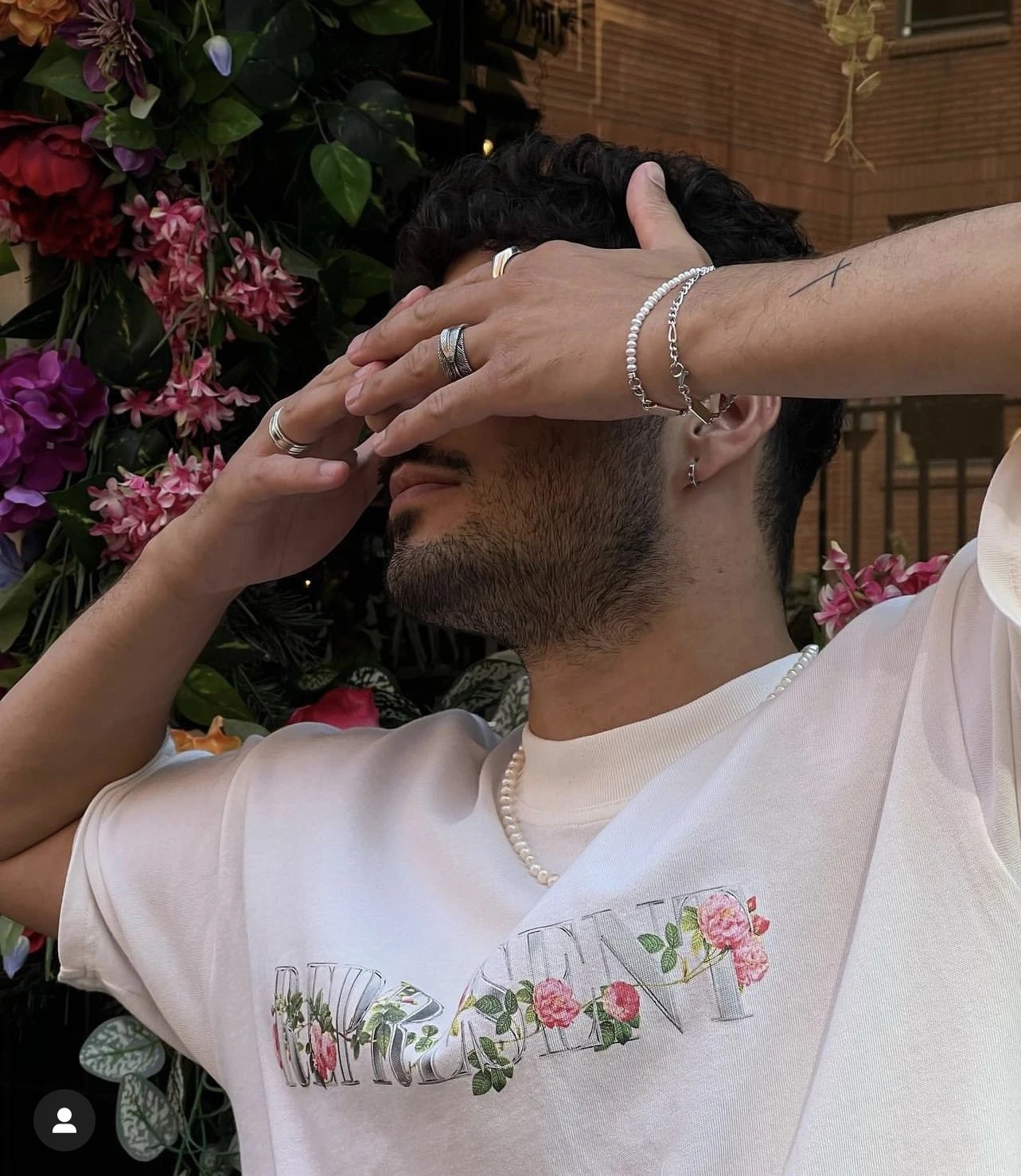 REPRESENT Floral Print T-Shirt Multicolor - Gallery Image 9 - Detailed View