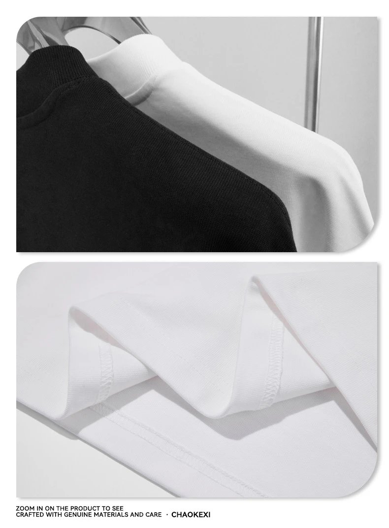 Retro Cotton Blend Unisex Long Sleeve Tee - Off White - Gallery Image 7 - Detailed View