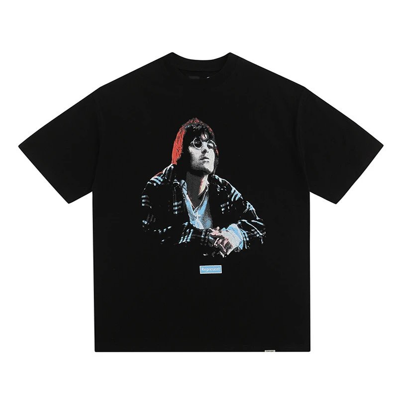 REPRESENT Vintage Graphic Tee Black - Gallery Image 2 - Detailed View