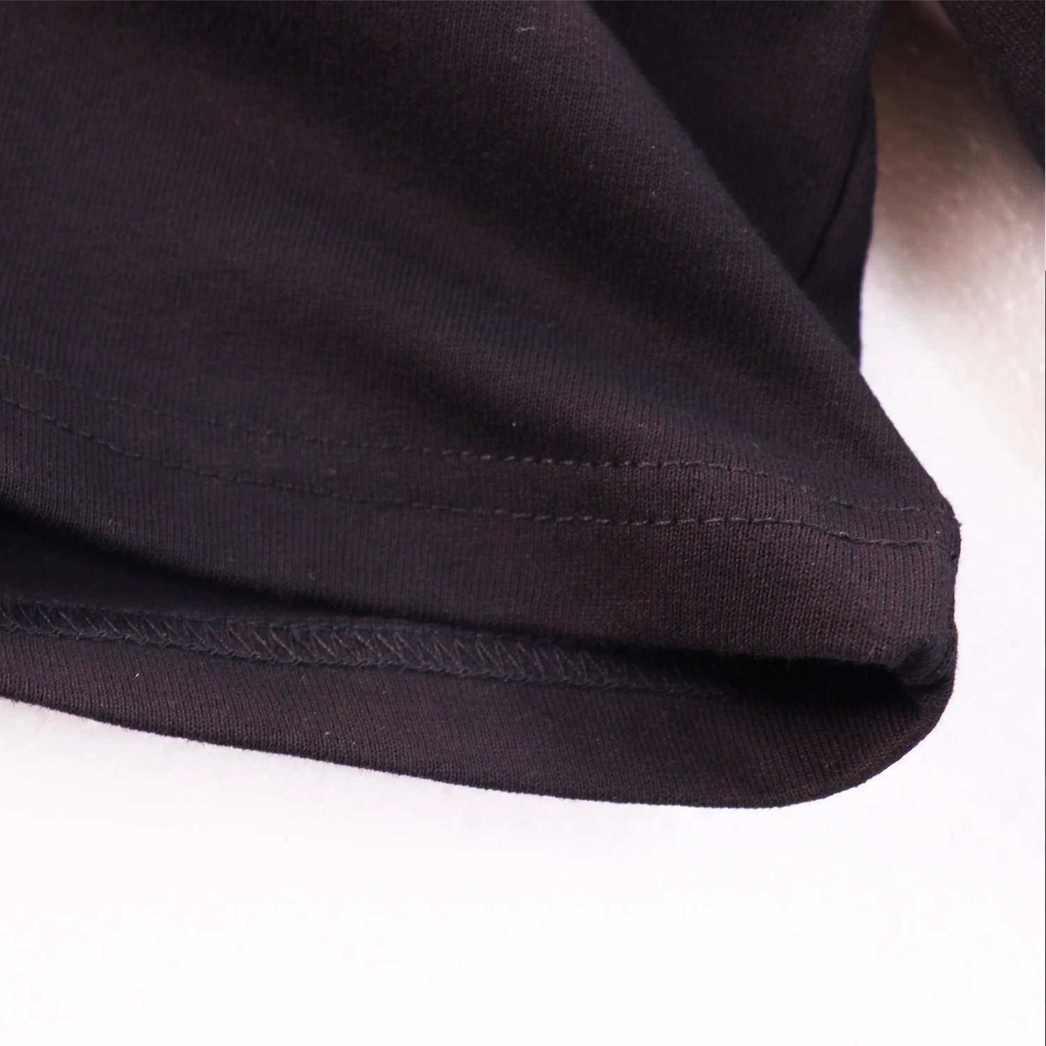 Street Style Chalk Logo Cotton Tee Ebony Black - Gallery Image 10 - Detailed View