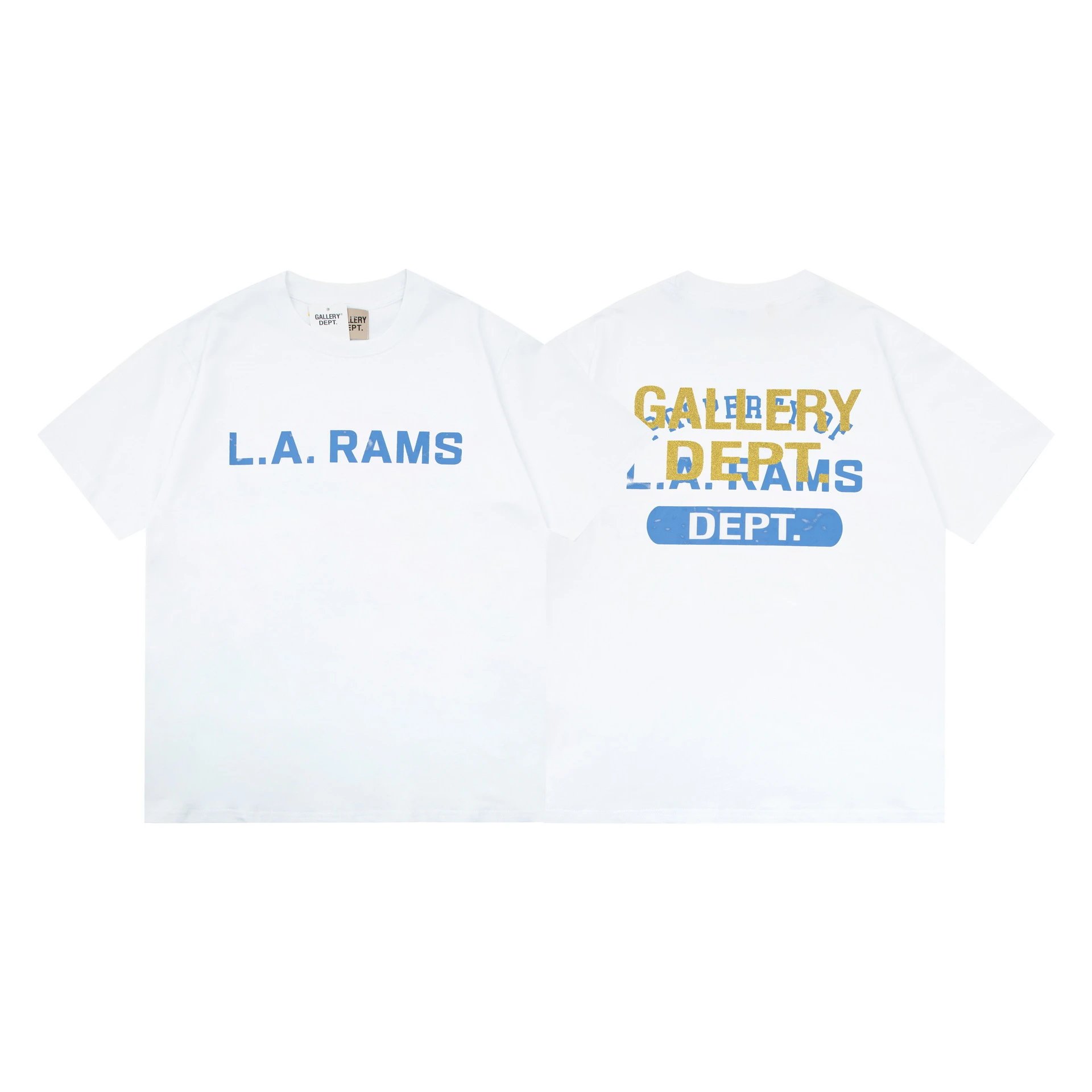 Gallery Dept Gold Letter T-shirt Multicolor - Gallery Image 3 - Detailed View