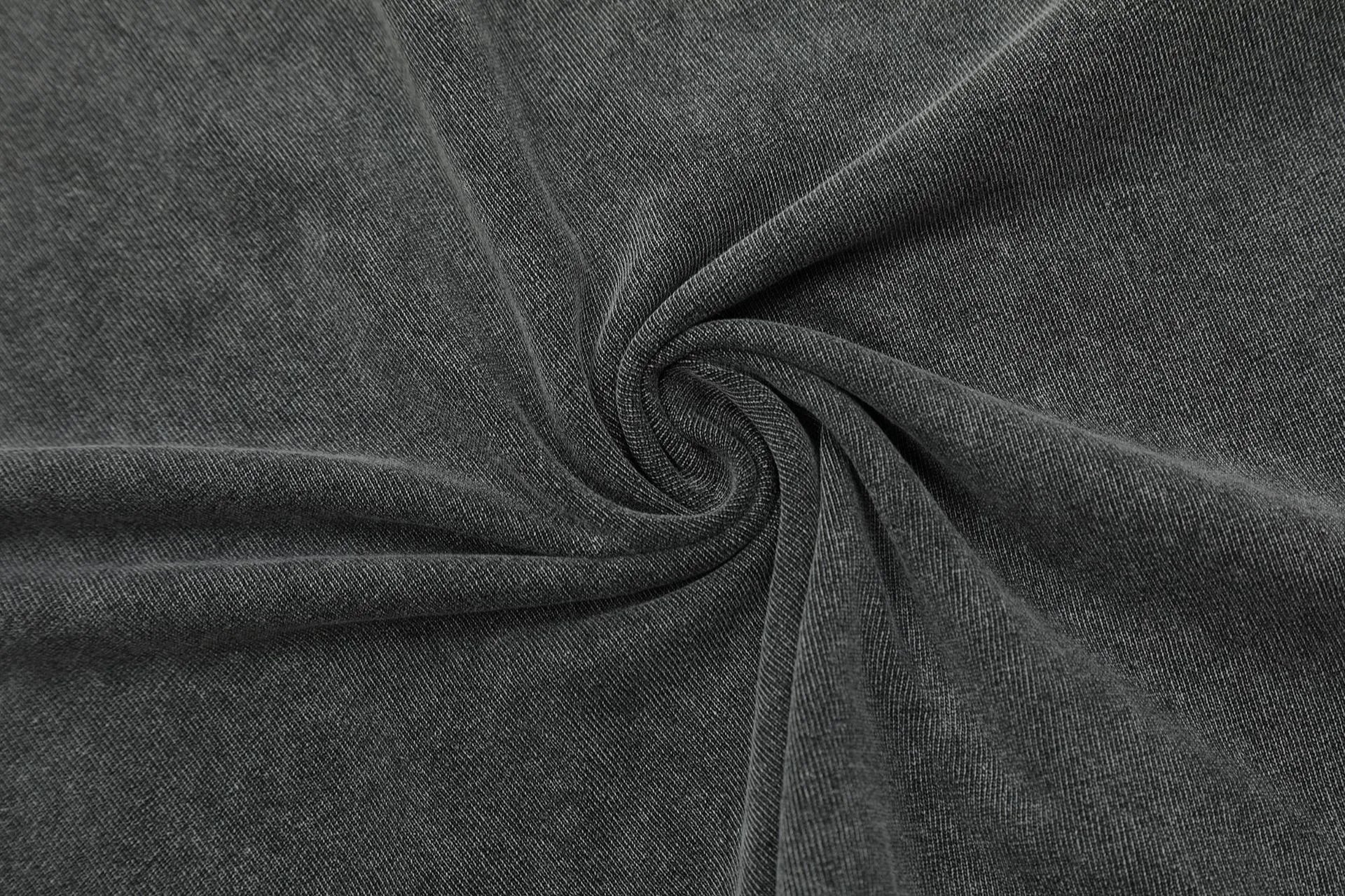 Vintage Washed Cotton Streetwear Tee Charcoal - Gallery Image 9 - Detailed View