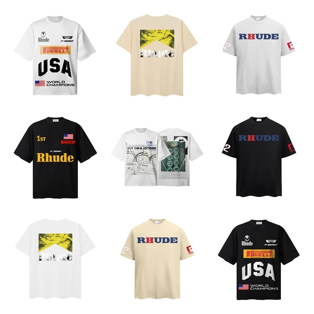 Rhude Graphic Print T-Shirt Multi - High Quality Product Image - Cnfans