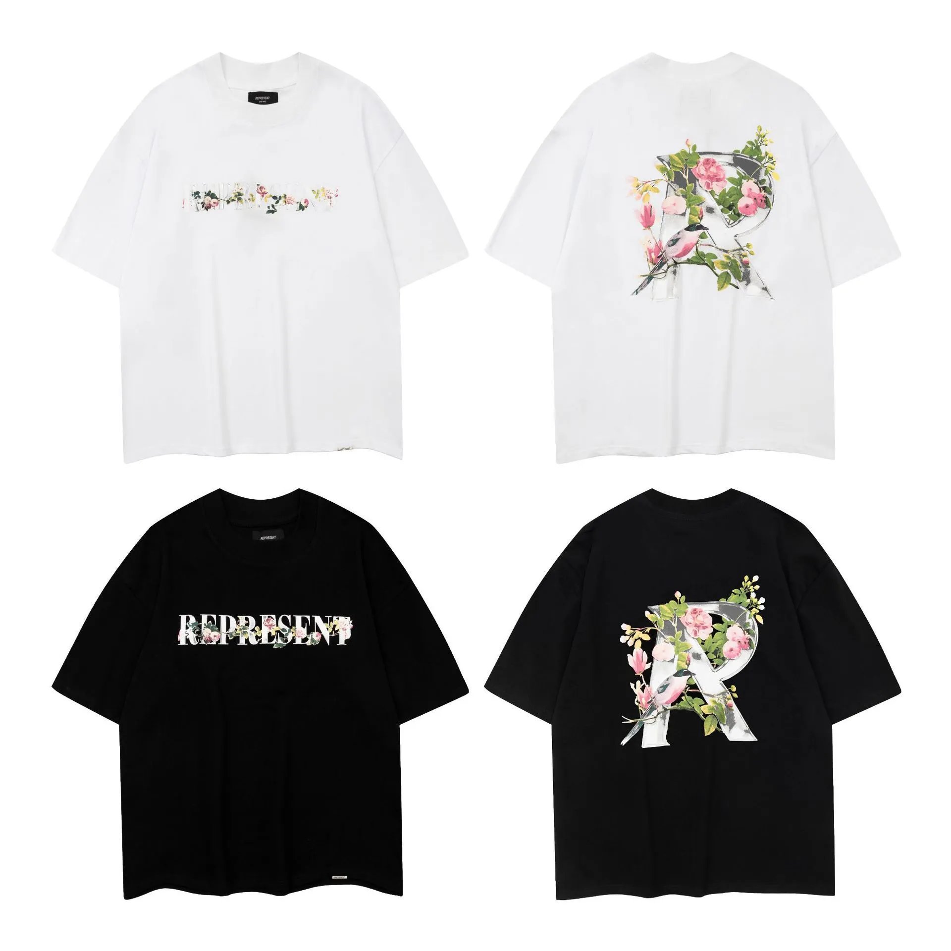 REPRESENT Floral Print T-Shirt Multicolor - High Quality Product Image - Cnfans