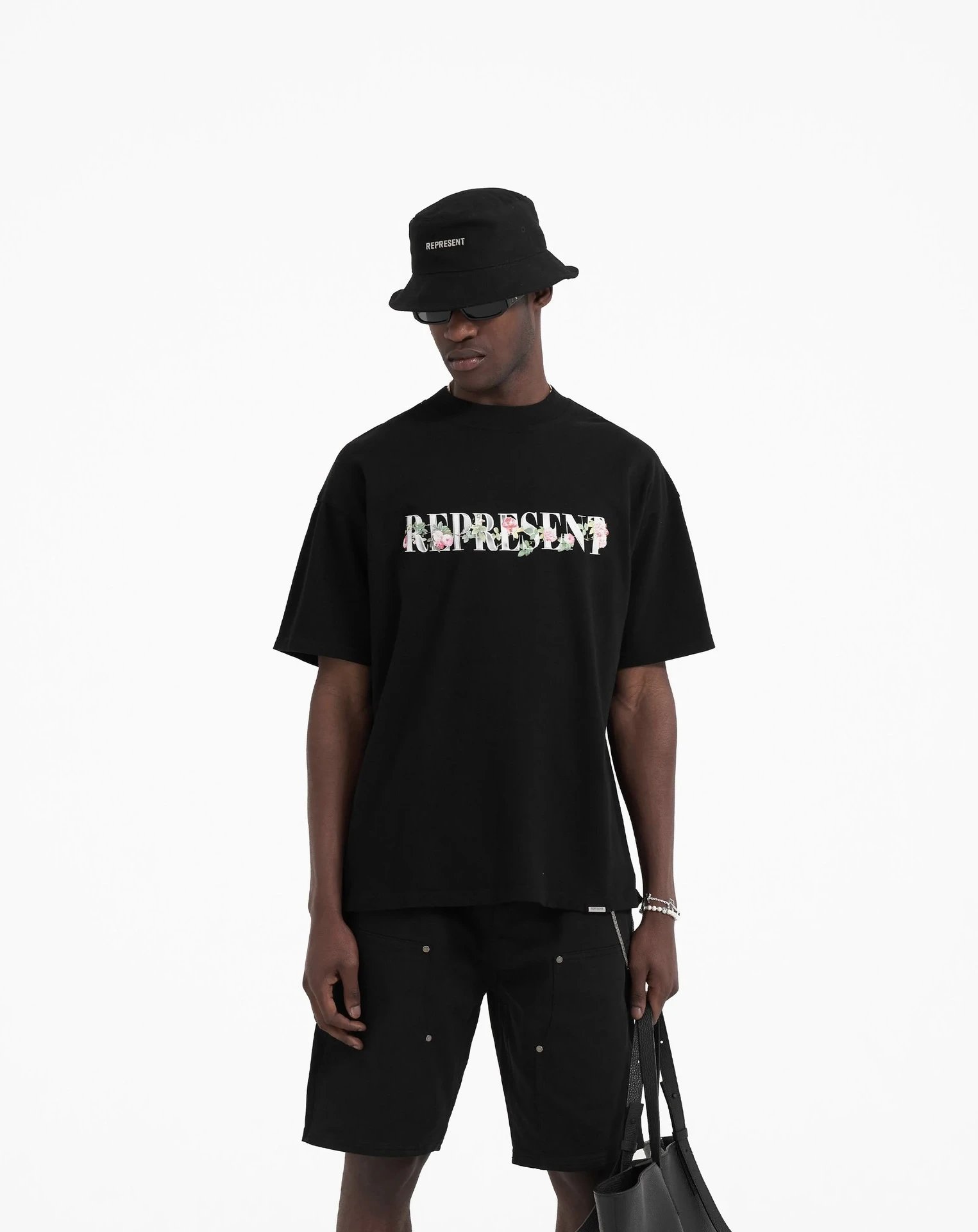 REPRESENT Floral Print T-Shirt Multicolor - Gallery Image 11 - Detailed View