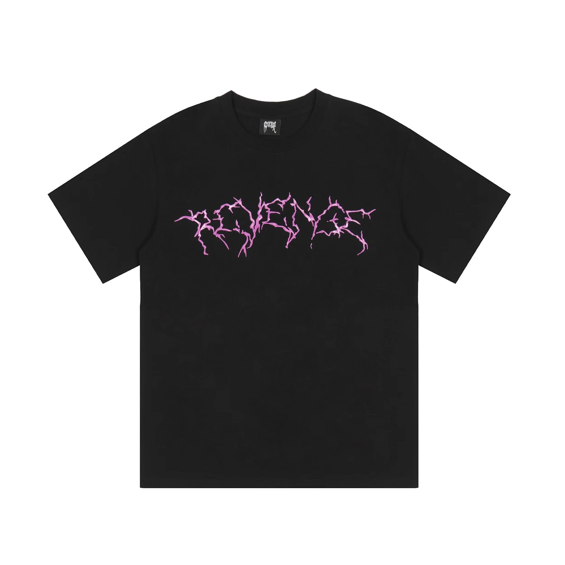 Revenge Abstract Graphic T-Shirt Black - Gallery Image 2 - Detailed View