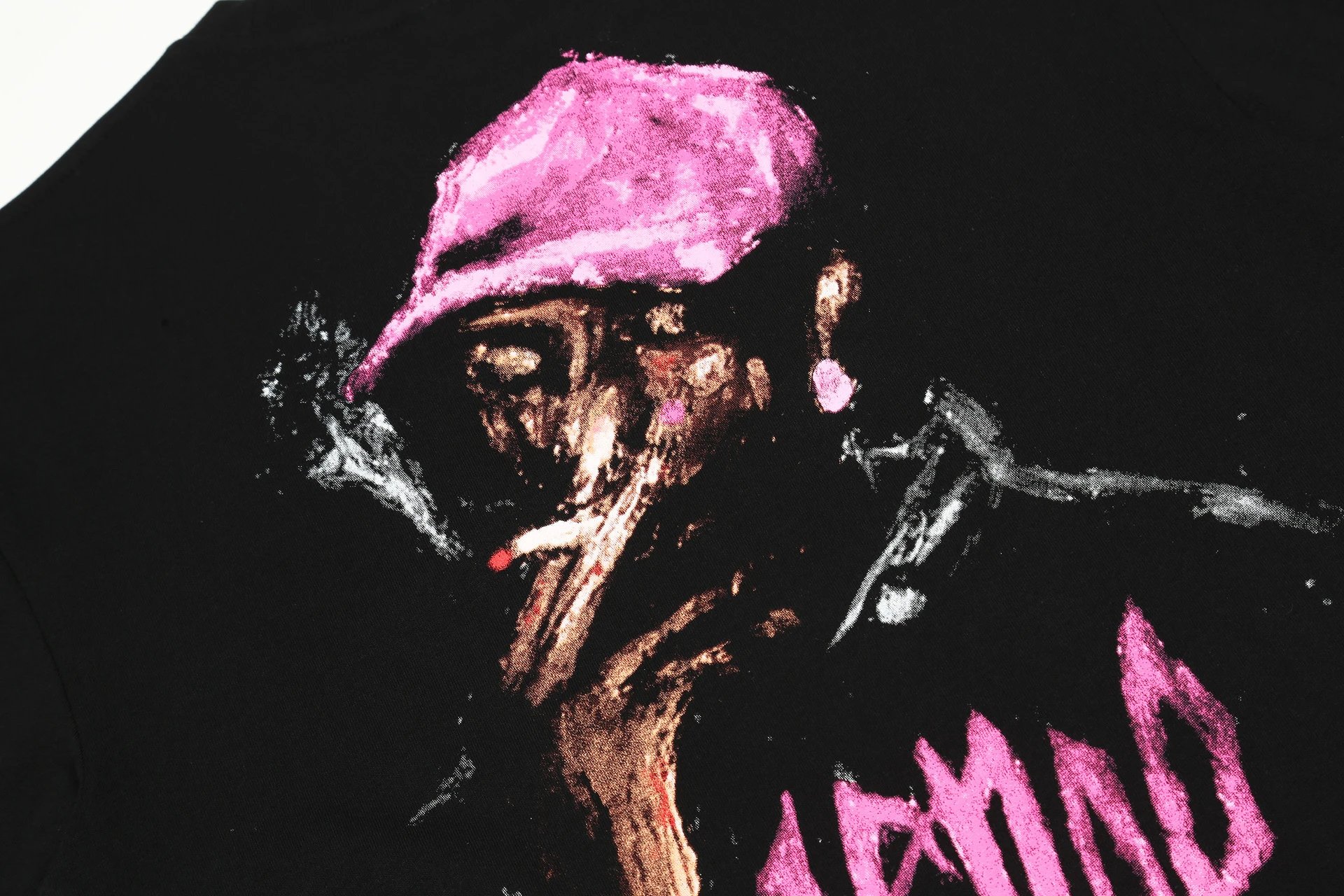 Revenge Abstract Graphic T-Shirt Black - Gallery Image 8 - Detailed View