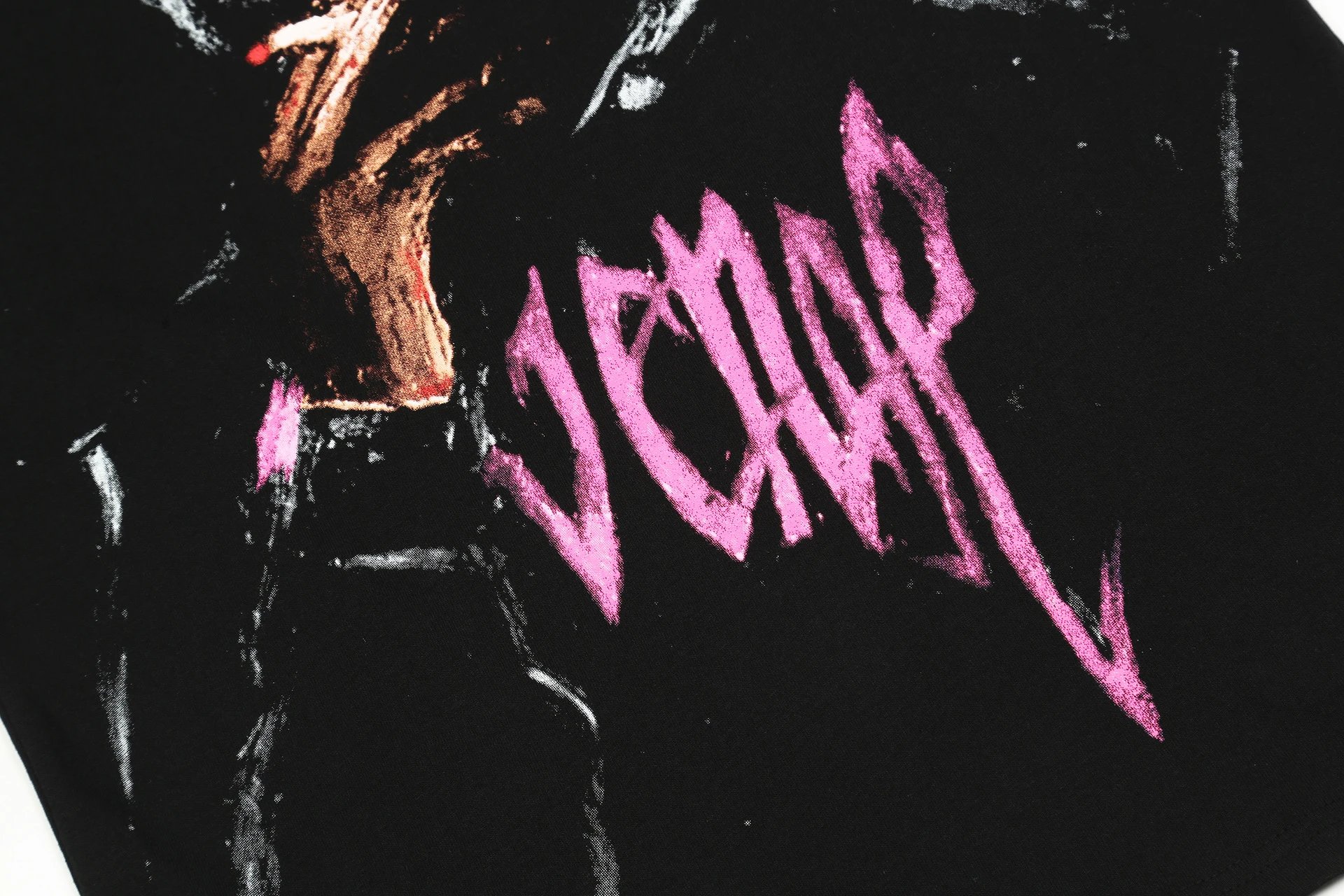 Revenge Abstract Graphic T-Shirt Black - Gallery Image 9 - Detailed View