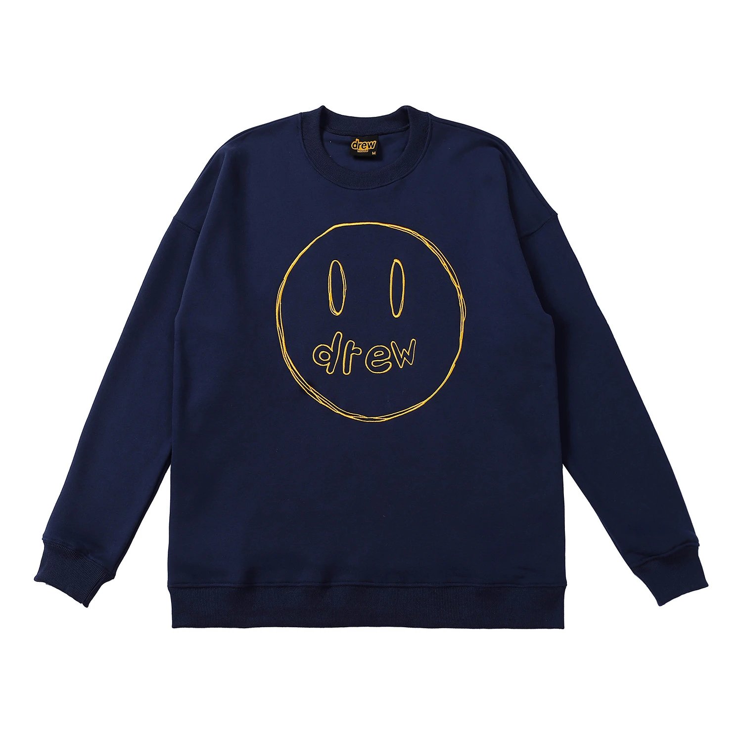 Street Style Sketch Smiley Sweatshirt Navy - Drew(Drew House) - Cnfans - $32.90