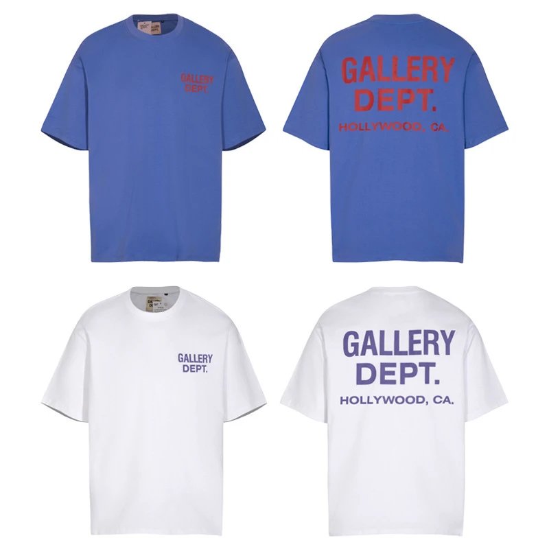 Gallery Dept Blue/White Tee - High Quality Product Image - Cnfans