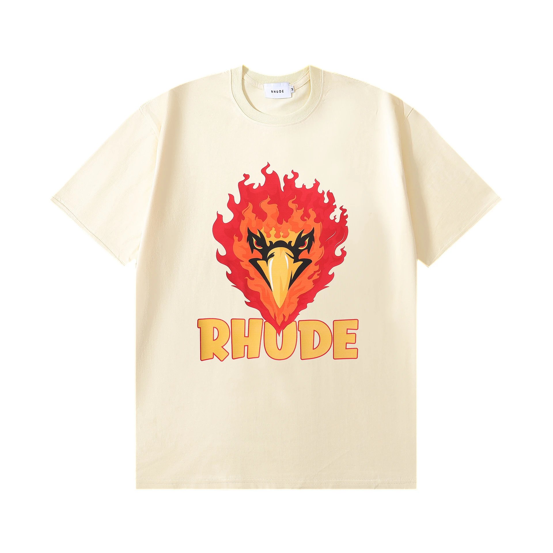 Rhude Flaming Eagle T-Shirt Multicolor - Gallery Image 4 - Detailed View