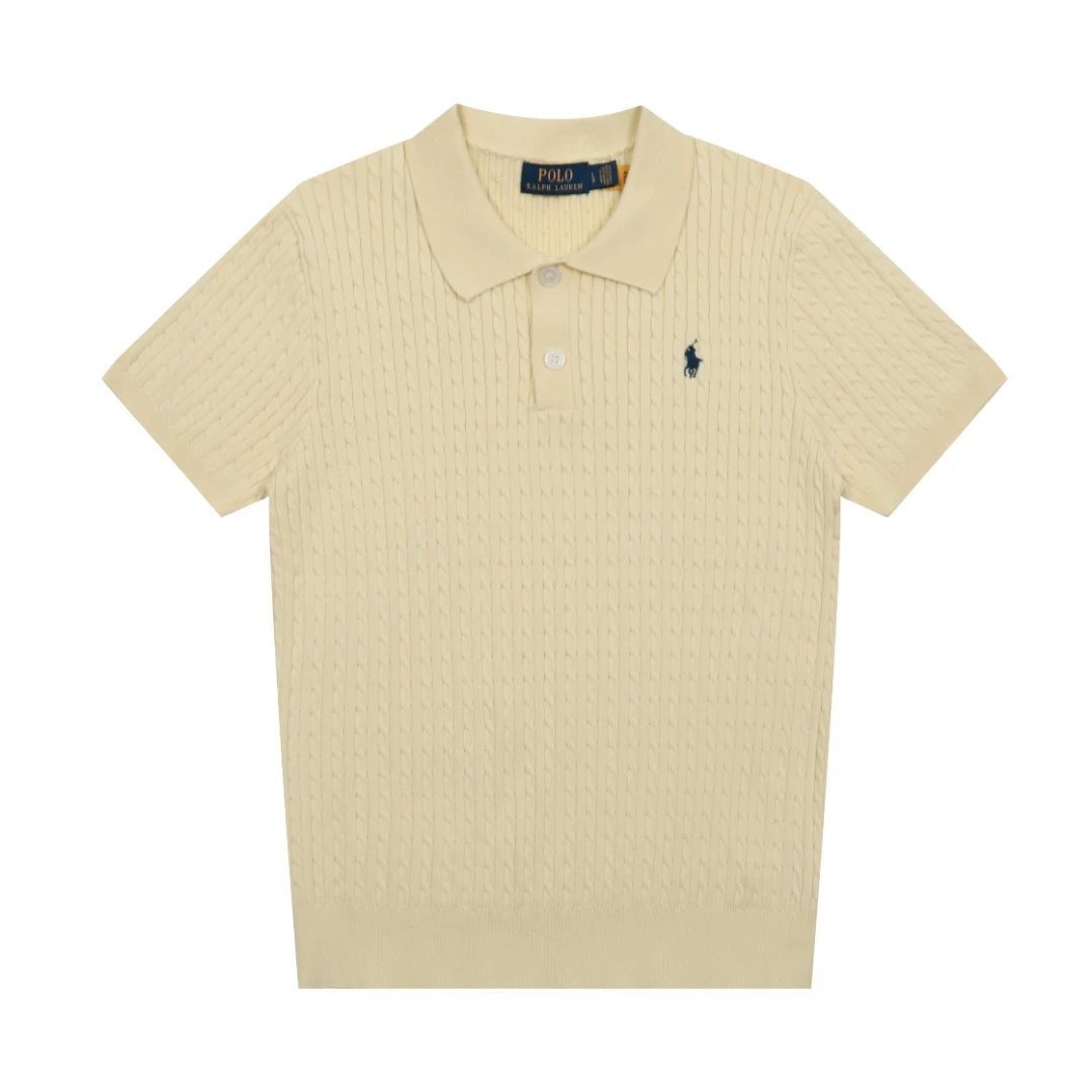 Summer Knit Polo Shirt Casual style Marigold - Ralph Lauren - Cnfans - $29.03