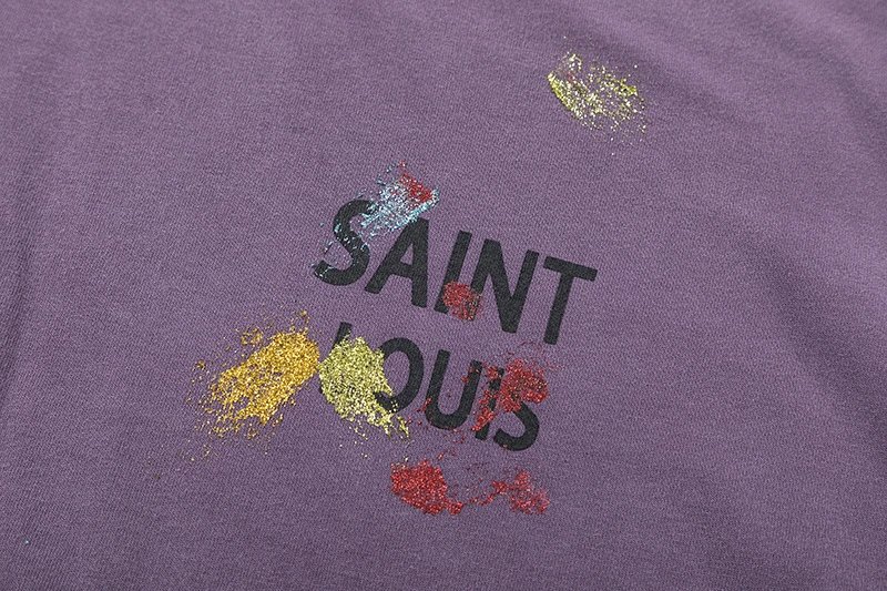 Saint Louis Vintage T-Shirt Purple - Gallery Image 3 - Detailed View