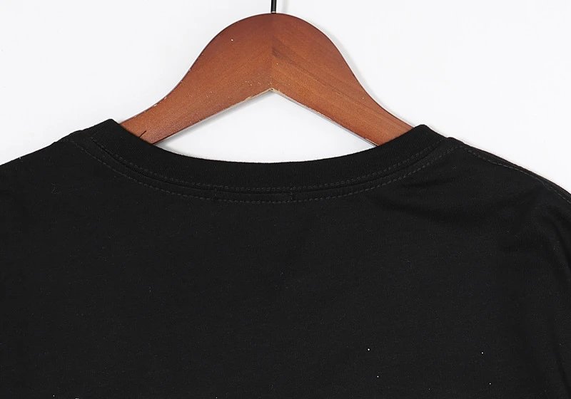 Amiri Paint Splatter Tee Black White - Gallery Image 6 - Detailed View