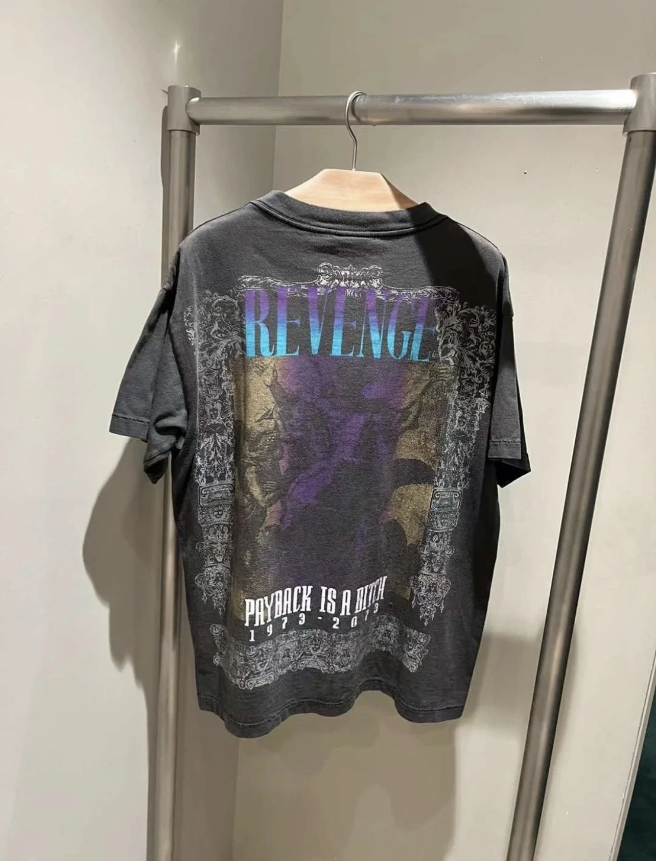 Saint Abstract Print T-Shirt Multi - Gallery Image 4 - Detailed View