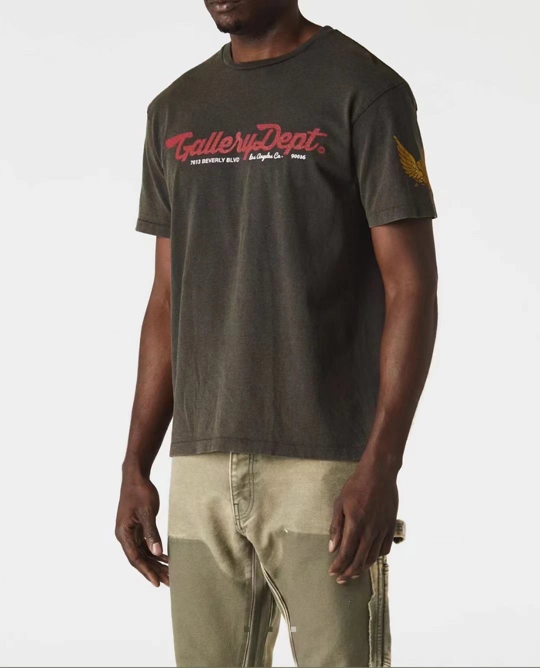 Gallery Dept Washed Vintage Tee Black - Gallery Image 13 - Detailed View