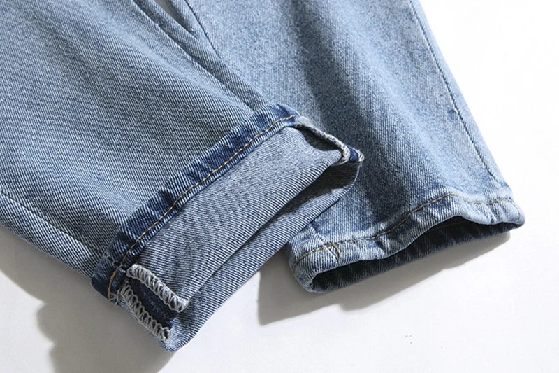 Palm Angels Flame Heart Jeans Blue - Gallery Image 14 - Detailed View