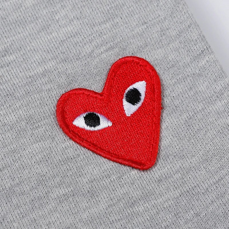 CDG Play Cotton Pants Black Grey - Gallery Image 13 - Detailed View